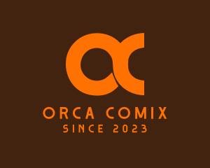 Orange Gaming Clan Letter OC logo design