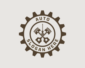 Mechanic Automotive Piston logo design