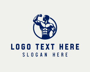 Workout - Bodybuilding Fitness Trainer logo design