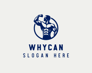 Bodybuilding Fitness Trainer Logo
