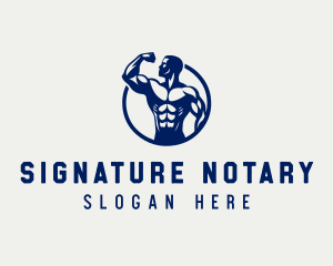 Strong - Bodybuilding Fitness Trainer logo design