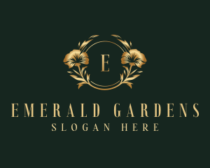 Flower Floral Wreath logo design