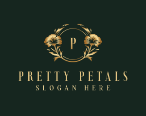 Flower Floral Wreath logo design