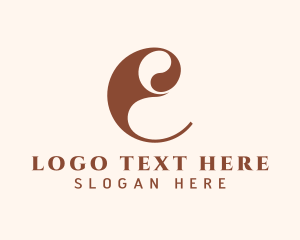 Advisory - Elegant Letter E logo design