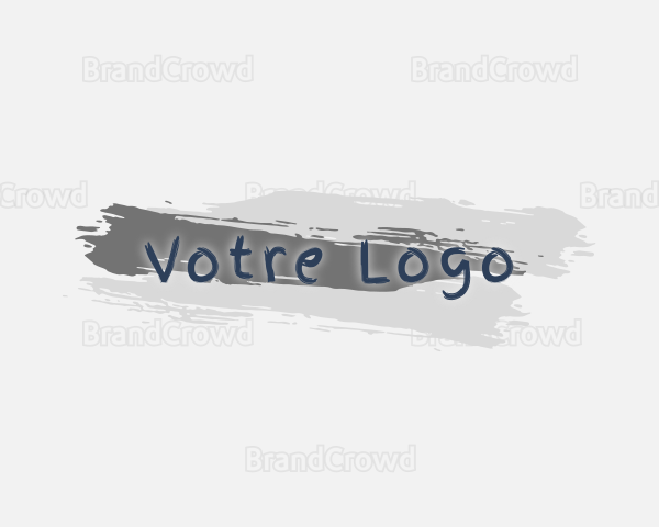 Paint Brush Stroke Business Logo
