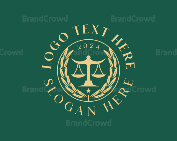 Judicial Law Prosecutor Logo