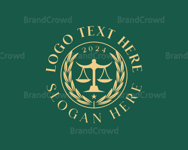 Judicial Law Prosecutor Logo