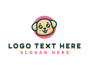 Cute Puppy Vet logo design