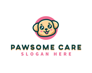 Cute Puppy Vet logo design