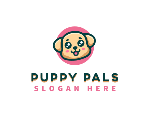 Cute Puppy Vet logo design