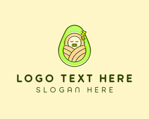 Sleeping Avocado Baby Logo