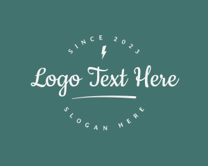 Authentic - Lightning  Streetwear Apparel logo design