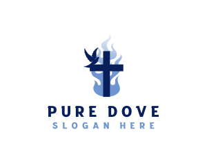 Dove Cross Church logo design