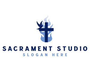Sacrament - Dove Cross Church logo design