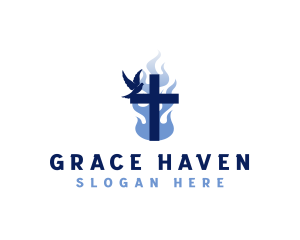 Church - Dove Cross Church logo design