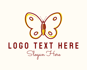 Cosmetic - Eco Friendly Butterfly logo design
