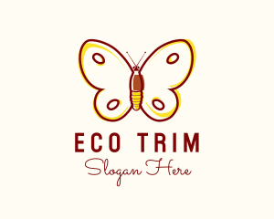 Eco Friendly Butterfly logo design