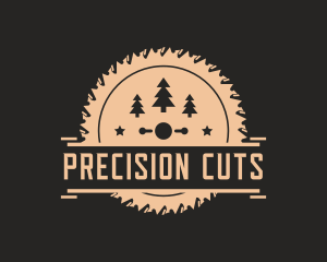 Cutting Blade Industrial Woodworking  logo design