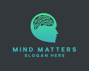 Neurologist - Mental Health Circuit logo design