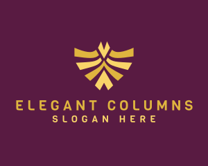 Elegant Bird Shield logo design