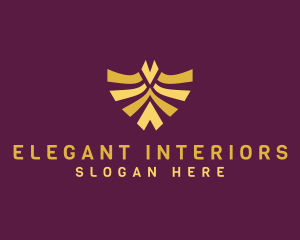 Elegant Bird Shield logo design