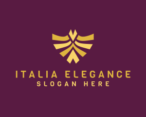 Elegant Bird Shield logo design