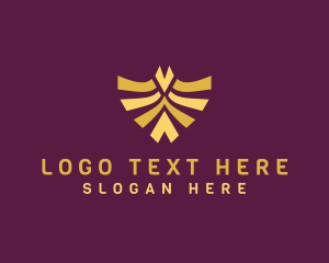 Hotel - Elegant Bird Shield logo design