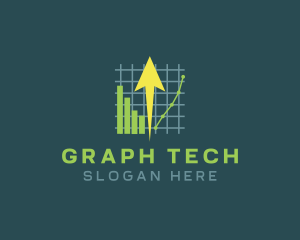 Graph - Arrow Bar Graph logo design