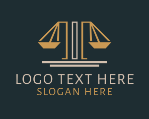 Court - Contractor Scale Column logo design