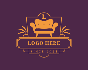 Upholstery - Furniture Sofa Chair logo design