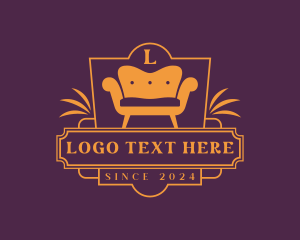 Upholsterer - Furniture Sofa Chair logo design