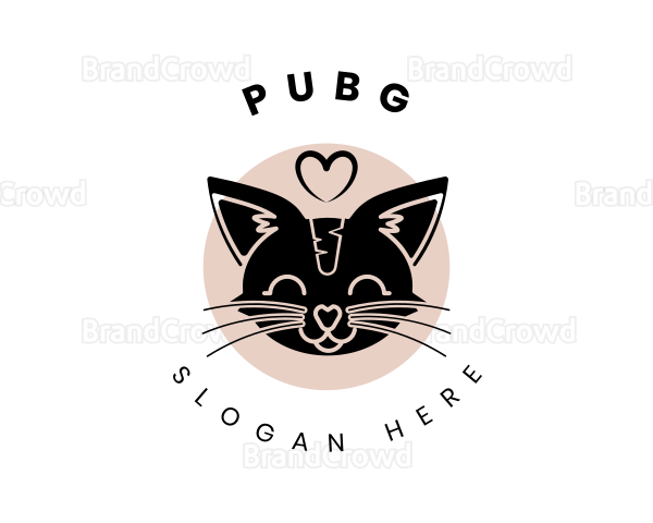 Pet Cat Veterinary Logo