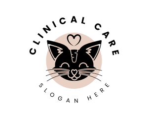 Pet Cat Veterinary logo design