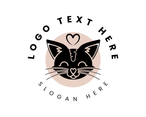 Pet Cat Veterinary Logo