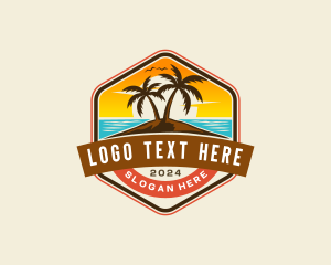Surf - Island Beach Resort logo design