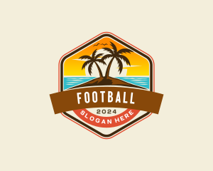 Tourist - Island Beach Resort logo design