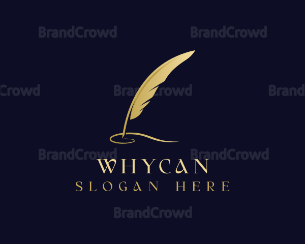 Feather Quill Calligraphy Logo