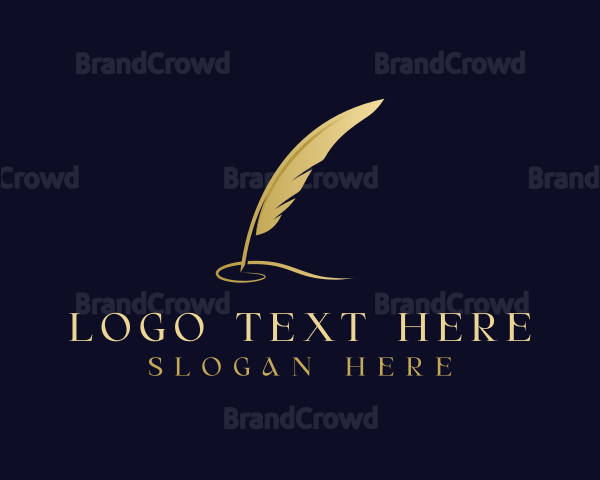 Feather Quill Calligraphy Logo