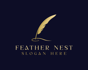 Feather Quill Calligraphy logo design