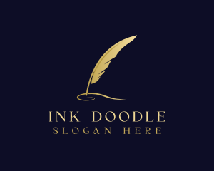 Feather Quill Calligraphy logo design