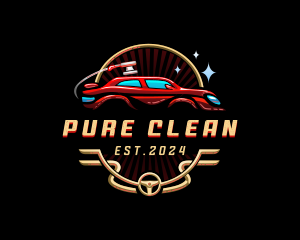 Luxury Car Cleaning logo design