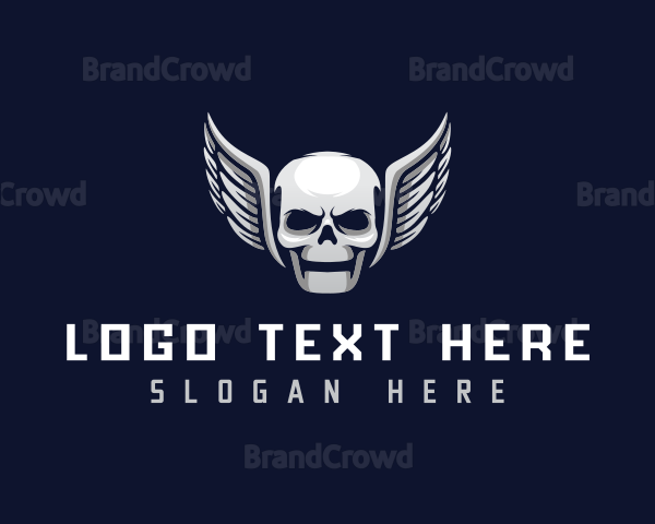 Wing Skull Band Logo