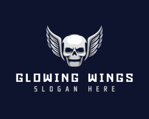 Wing Skull Band logo design