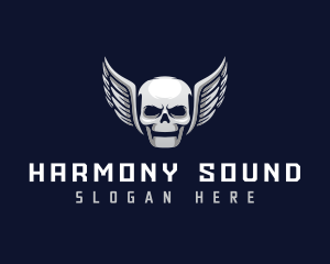 Band - Wing Skull Band logo design