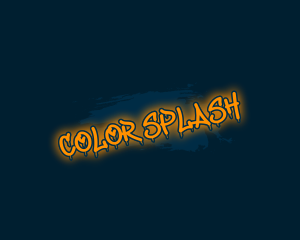 Neon Glow Graffiti Wordmark logo design