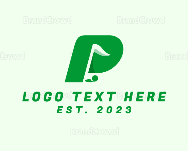 Golf Club Letter P Logo