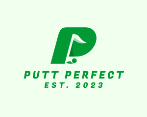 Golf Club Letter P logo design