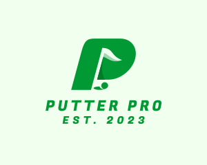 Golf Club Letter P logo design