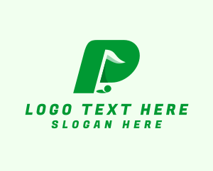 Golf Club Letter P Logo