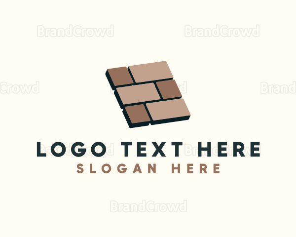 Tile Floor Tiling Logo